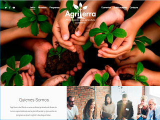 Diseño web empresarial Agriterra del Perú